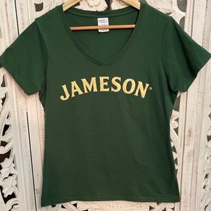 SOLD New Dark Green Women's Medium Jameson Irish Whiskey Shirt
